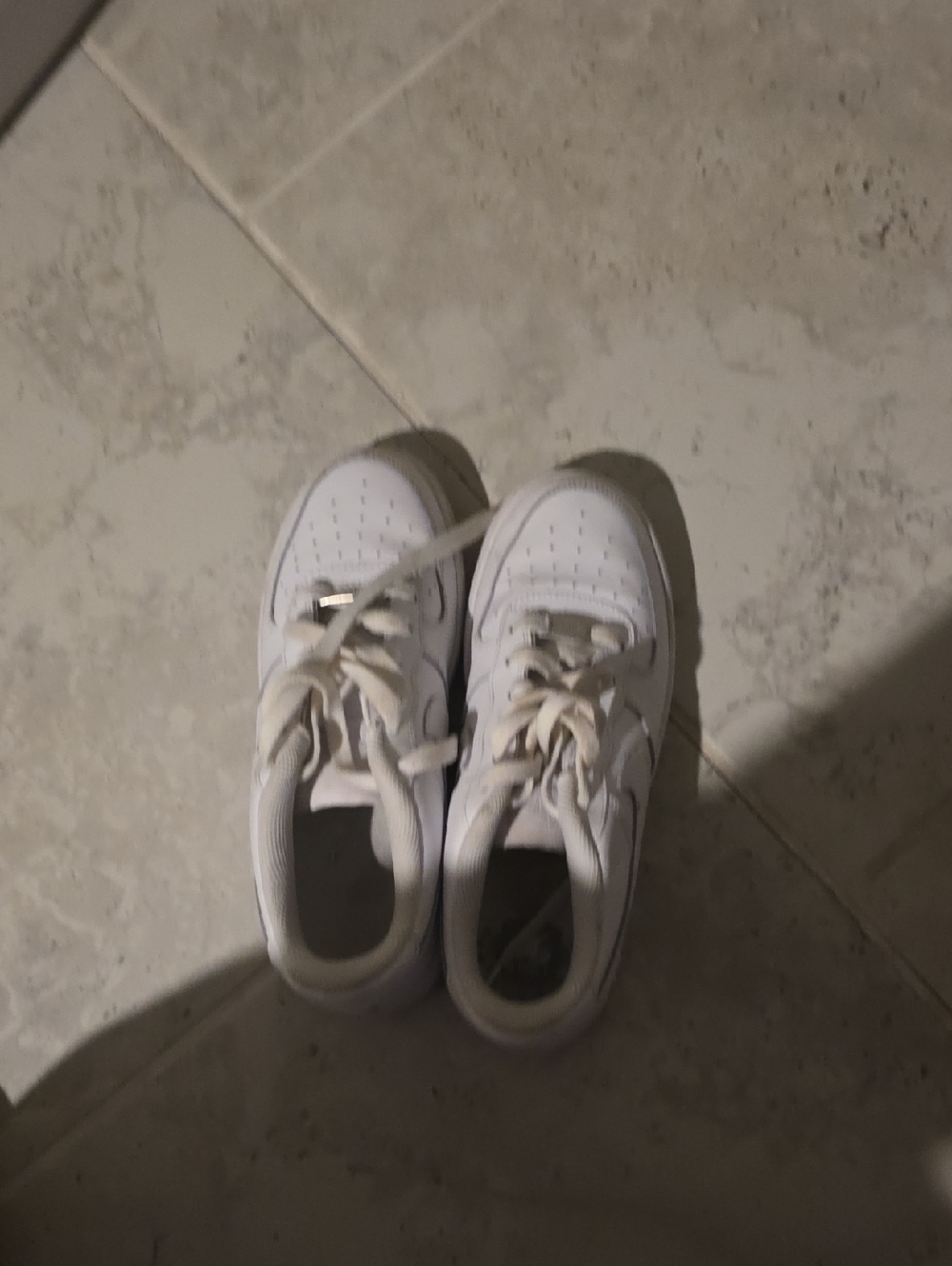 Nike Kids White Lace-Up Sneakers